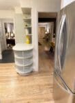 Kitchen with ash wood flooring