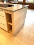 Hard Maple flooring, also run up the side of the island, Boston, MA. Floor #561.