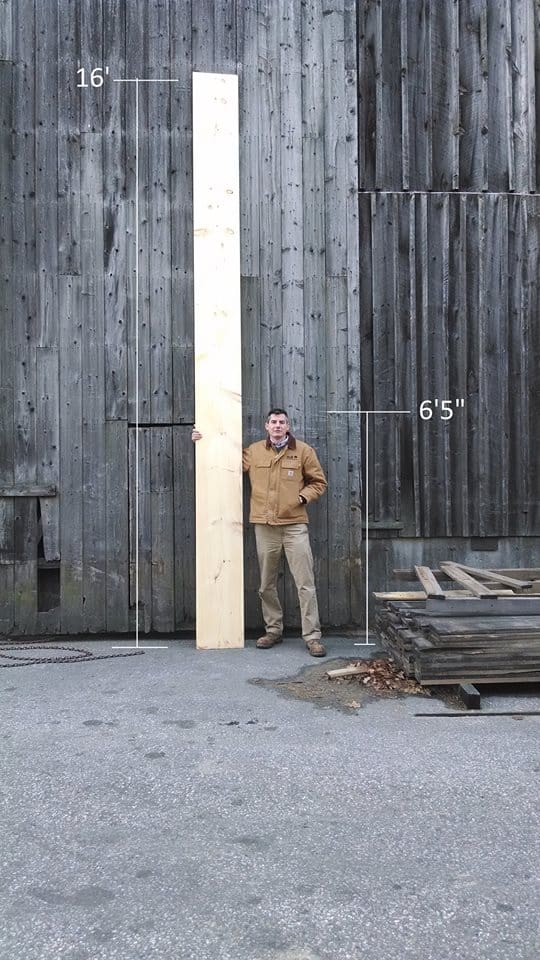 why length matters in wide plank flooring - view of a 16 foot long board