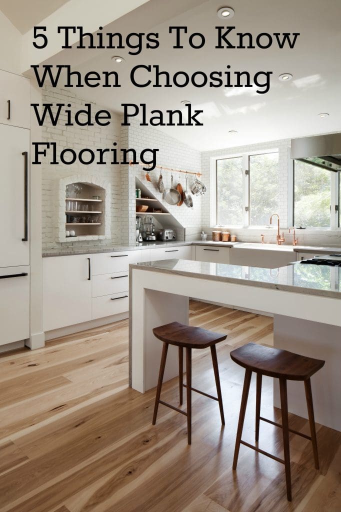 wide plank wood floor